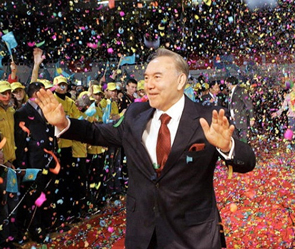 Kazakh President Nursultan Nazarbayev wa